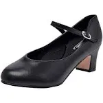 Stelle 2" Character Dance Shoes for Women Big Kid 8MW, Black