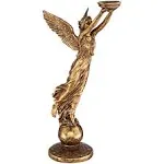 Dahlia Studios Golden Angel 38 1/2" High Statue Candle Holder