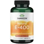 Swanson Vitamin E - Natural 400 Iu 250 Softgels.