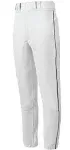 Mizuno Youth Premier Players Pant Elastic Bottom white/black Piping.. Medium