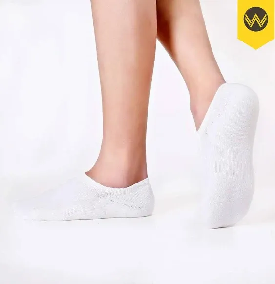 WANDER No Show Socks Mens 7/8 Pair Cotton Thin Non Slip Low Cut Men Invisible Sock 6-8/9-11/12-14