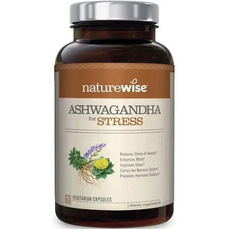 Naturewise - Ashwagandha for Stress - 60 Vegetarian Capsules