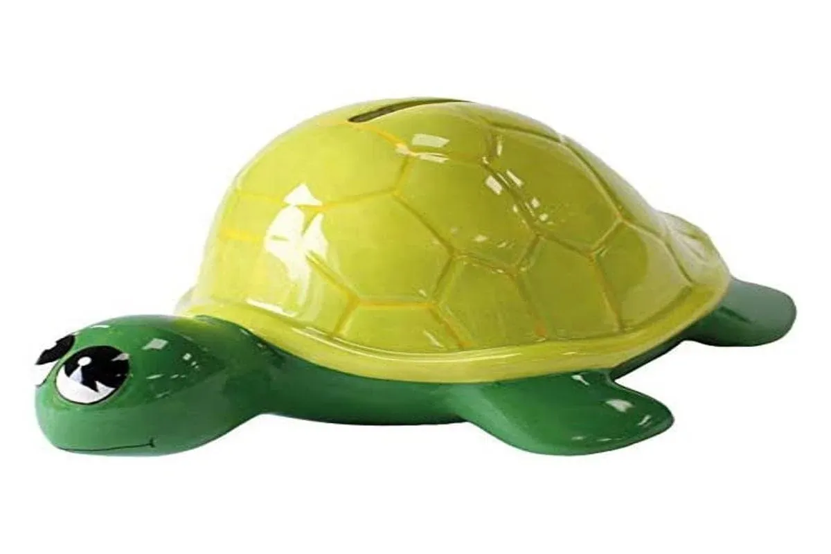 Crockery Critters Sea Turtle Money Bank