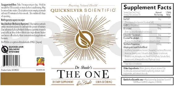 Quicksilver Scientific - The One - 3.38 fl oz