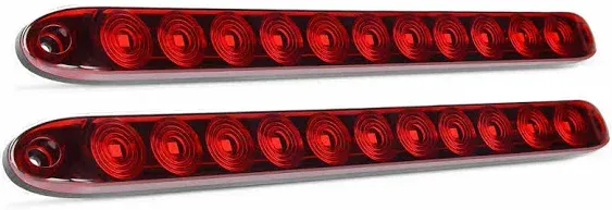 Nilight 16Inch 11 LED Red Trailer Light Bar