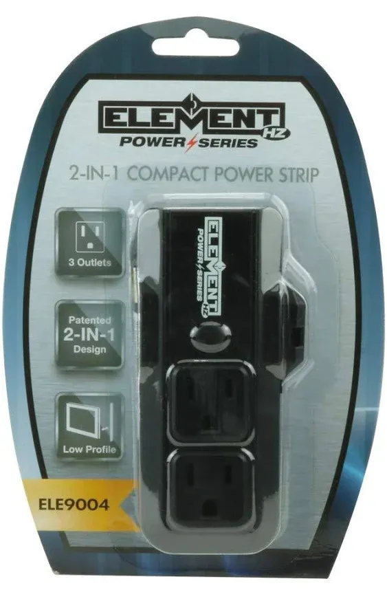 Element-hz Power Series 2-in-1 Compact Power Strip