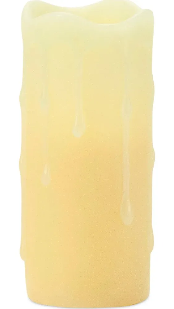 Melrose 1.75" x 4" LED Wax Dripping Pillar Candle Set of 6