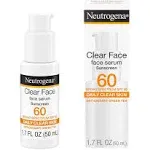 Neutrogena Clear Face Sunscreen Serum with Green Tea - SPF 60+ - 1.7 fl oz