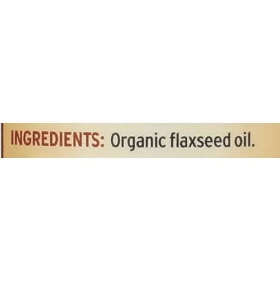 Barlean's Organic Flaxseed Oil Liquid, Cold Press Flax Seeds, 7,640mg ALA Omega 3 Fatty Acid Supplement for Healthy Hair, Skin, and Eyes, Vegan & Gluten Free, 12 oz