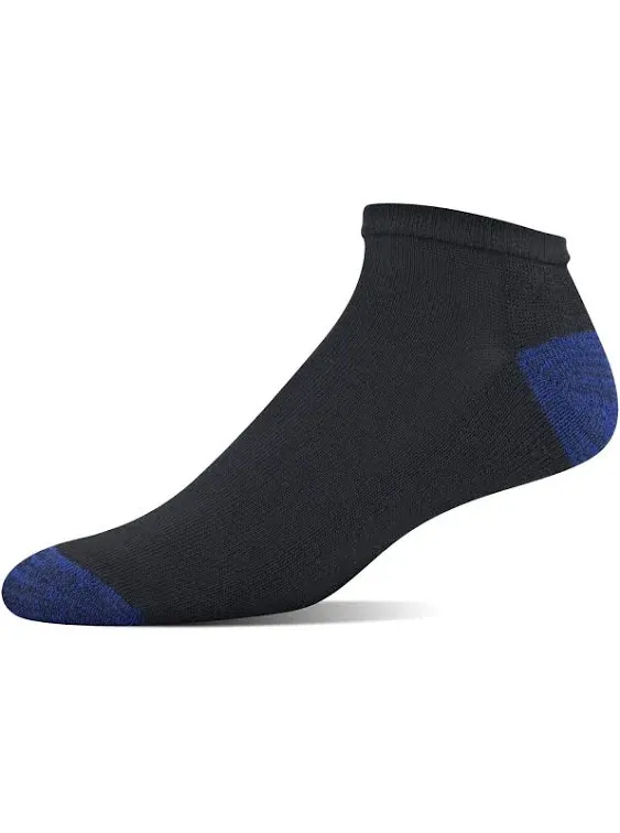 Gildan Adult Men's Half Cushion Terry Foot Bed No Show Casual Socks, OS One Size, 12-Pack