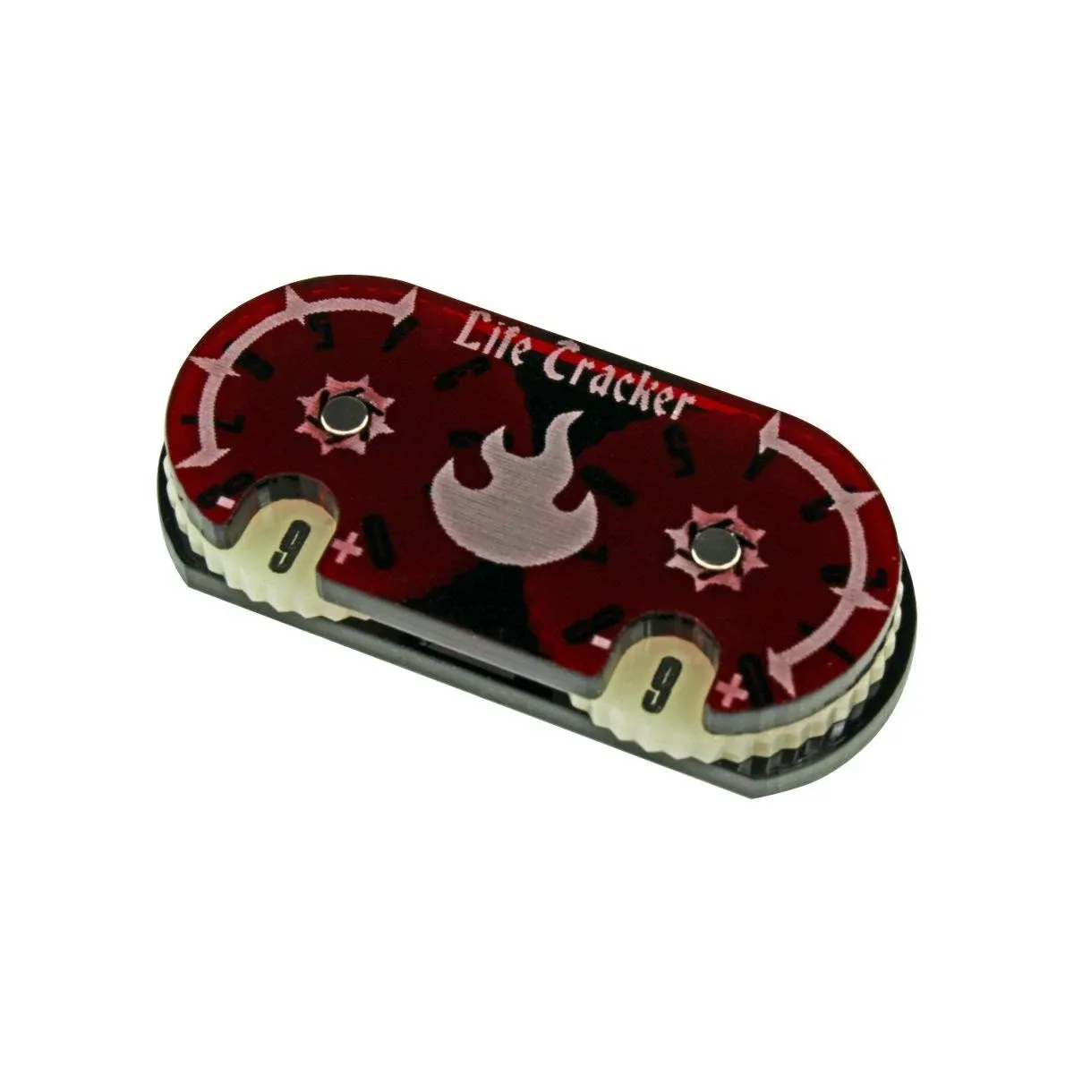 LITKO Life Counter Wheel | Point Tracker Dial | 0-99 | Compatible with Magic: The Gathering | Mountain (Red)