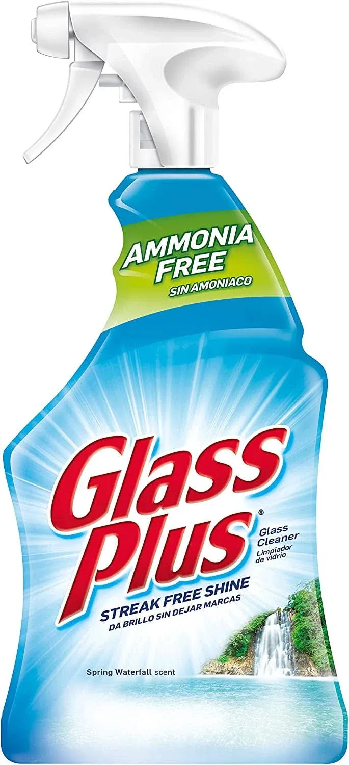 Glass Plus Glass Cleaner, 32 Fl Oz Bottle, Multi-Surface Glass Cleaner