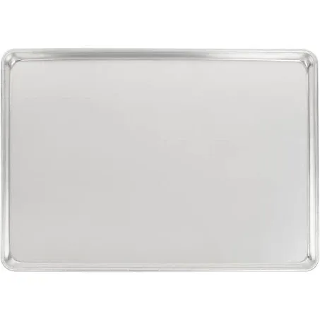 Vollrath 9001 Wear-Ever Full Size 16 Gauge 18&quot; x 26&quot; Wire in Rim Aluminum Bun / Sheet Pan