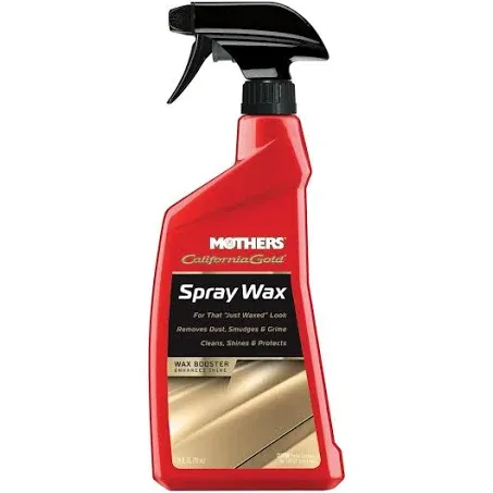 Mothers 05724 California Gold Spray Wax - 24 oz., RED,Black