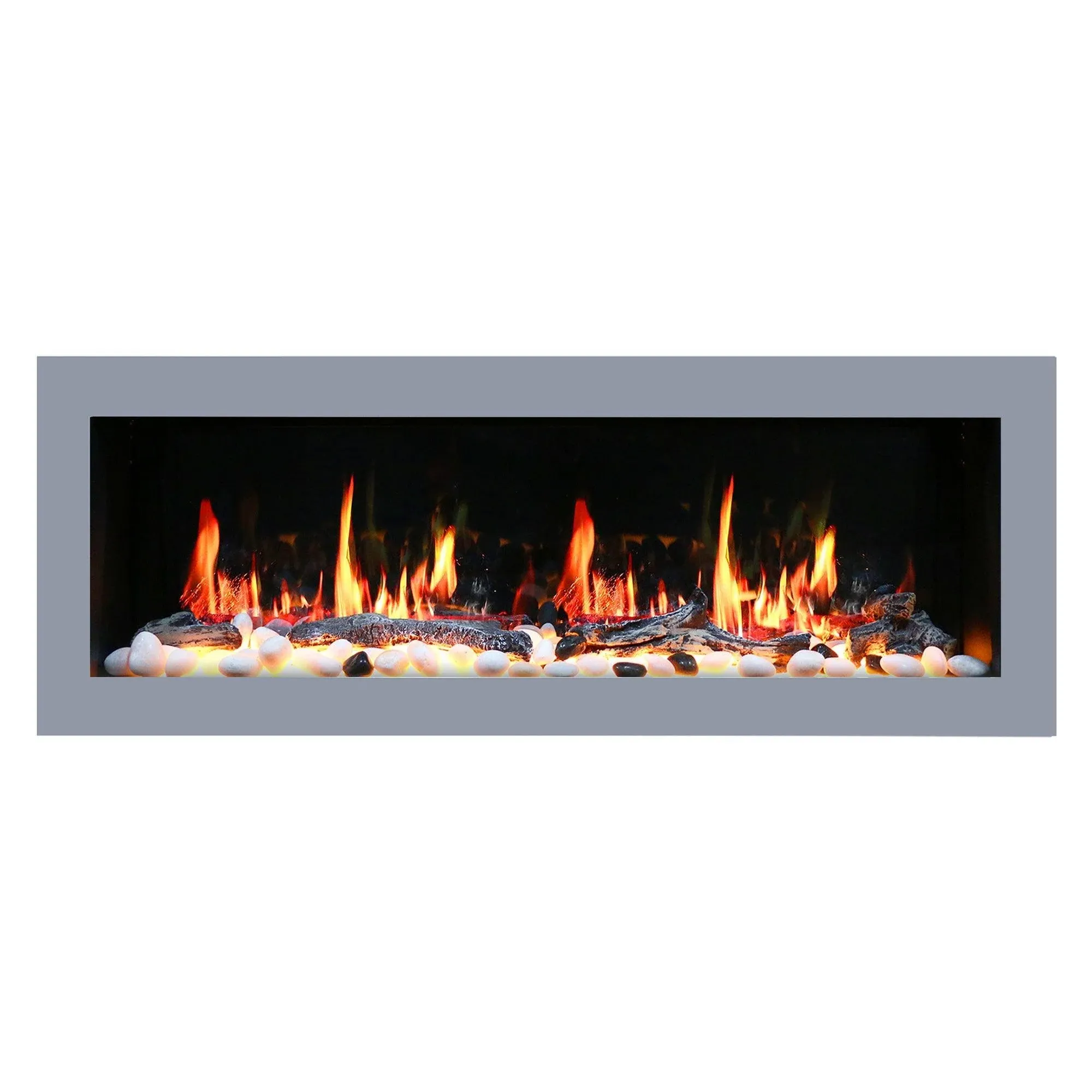 Litedeer Homes Latitude II 68" Seamless Electric Fireplace ZEF68X