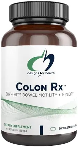 Designs for Health Colon Rx - Magnesium Hydroxide + Triphala to Support Bowel Motility in Those with Occasional Constipation - Non-GMO Herbal Supplement (60 Capsules)