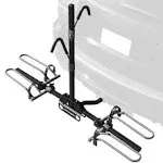 Retrospec Lenox Car Hitch Mount Tray Bike Rack W/ 2-Inch Receiver - 2 Bicycle Carrier - Class II or III Trailer Hitch