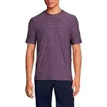 Men's Lands' End Short Sleeve Performance Hybrid Crewneck Tee