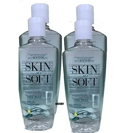 Avon Skin so Soft Original Bath Oil 16.9 oz+ 2 FREE  Avon Senses Shower Steamers