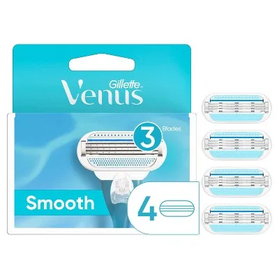 Gillette Venus Smooth Women's Razor Blades - 4 Refills (Packaging May Vary)Gillette Venus Smooth Women's Razor Blades - 4 R…