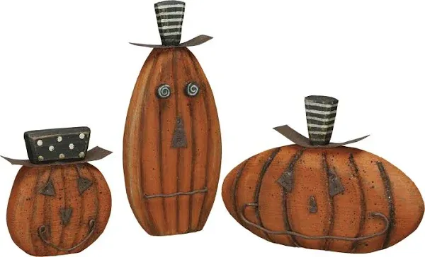 "Jack O' Lantern Sitter Set/3"