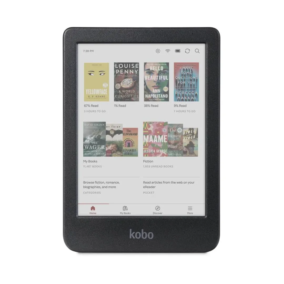 Clara BW | eReader | 6” Glare-Free Touchscreen with ComfortLight PRO | Dark M...