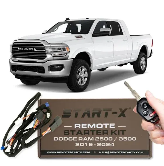 Start-X Remote Starter Kit for 2019-2023 Ram 25003500 Not 1500 Plug N Play 3X ...