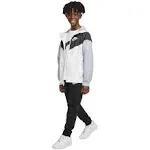 Nike Sportswear Windrunner Big Kids' (Boys') Loose Hip-Length Hooded Jacket in White, Size: Small | 850443-102