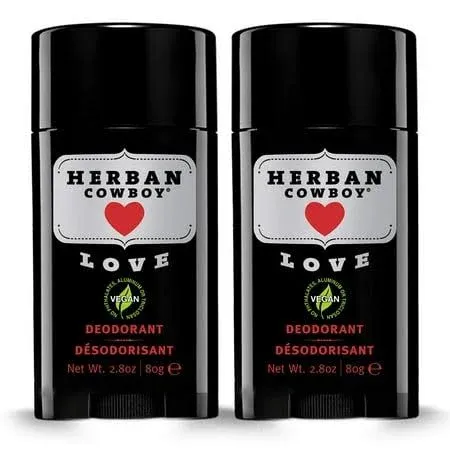 Herban Cowboy Love For Her Deodorant, Pack of 2