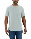 Carhartt Men's Force Relaxed Fit Midweight Short-Sleeve Pocket T-Shirt - Dew Drop