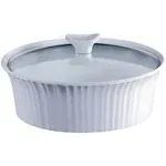 FRENCH WT.COV. ROUND CASSEROLE 2.5 QT