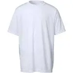 A4 Custom Youth Cooling Performance Crew T-Shirts, White, Size L