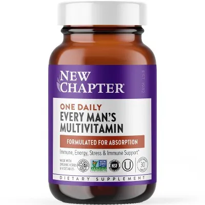 New Chapter, Every Man's One Daily Whole-Food Multivitamin, 30 Count