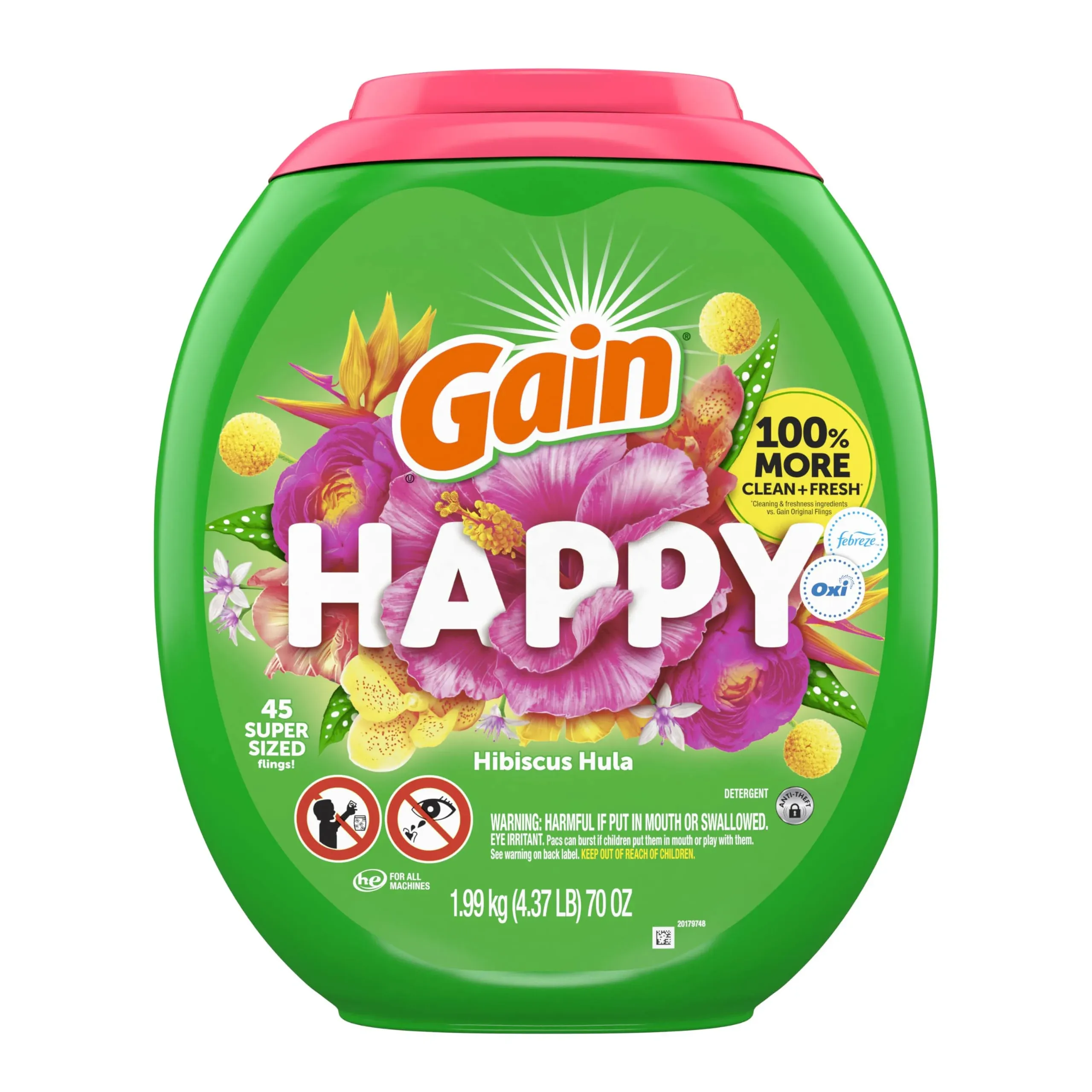 Gain Relax Super Sized Flings Laundry Detergent Pacs