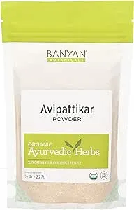 Banyan Botanicals Avipattikar Powder – Organic Digestion Supplement with Ginger, Cardamom & Vidanga ­­– Supports Healthy Stomach Acid Balance* – ½ lb. – Non-GMO Sustainably Sourced Vegan