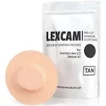 Dexcom G7 and Stelo Adhesive Patches, Pack of 20, Lexcam CGM Covers, Color Tan, Sensor is NOT Included