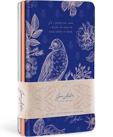 Jane Austen Sewn Notebook Collection (Set of 3)