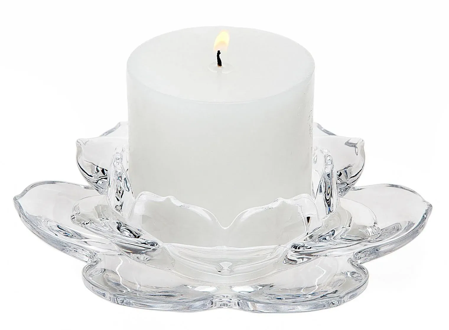 Godinger Lotus Pillar Candle Holder