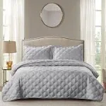 Home Soft Things 3 Piece Charleston Down Alternative Quilted Bed Spread Set  | eBay