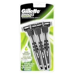 Gillette Mach3 Sensitive Disposable Razors - 3 count