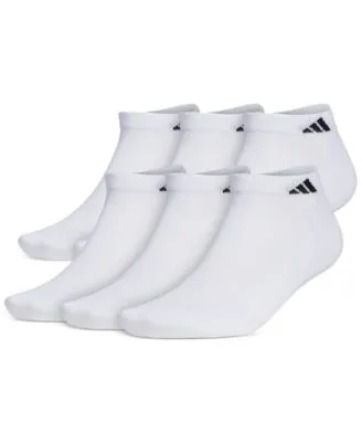 adidas Men's Athletic Cushioned Low Cut Socks with Arch Compression for a Secure Fit (6-Pair)