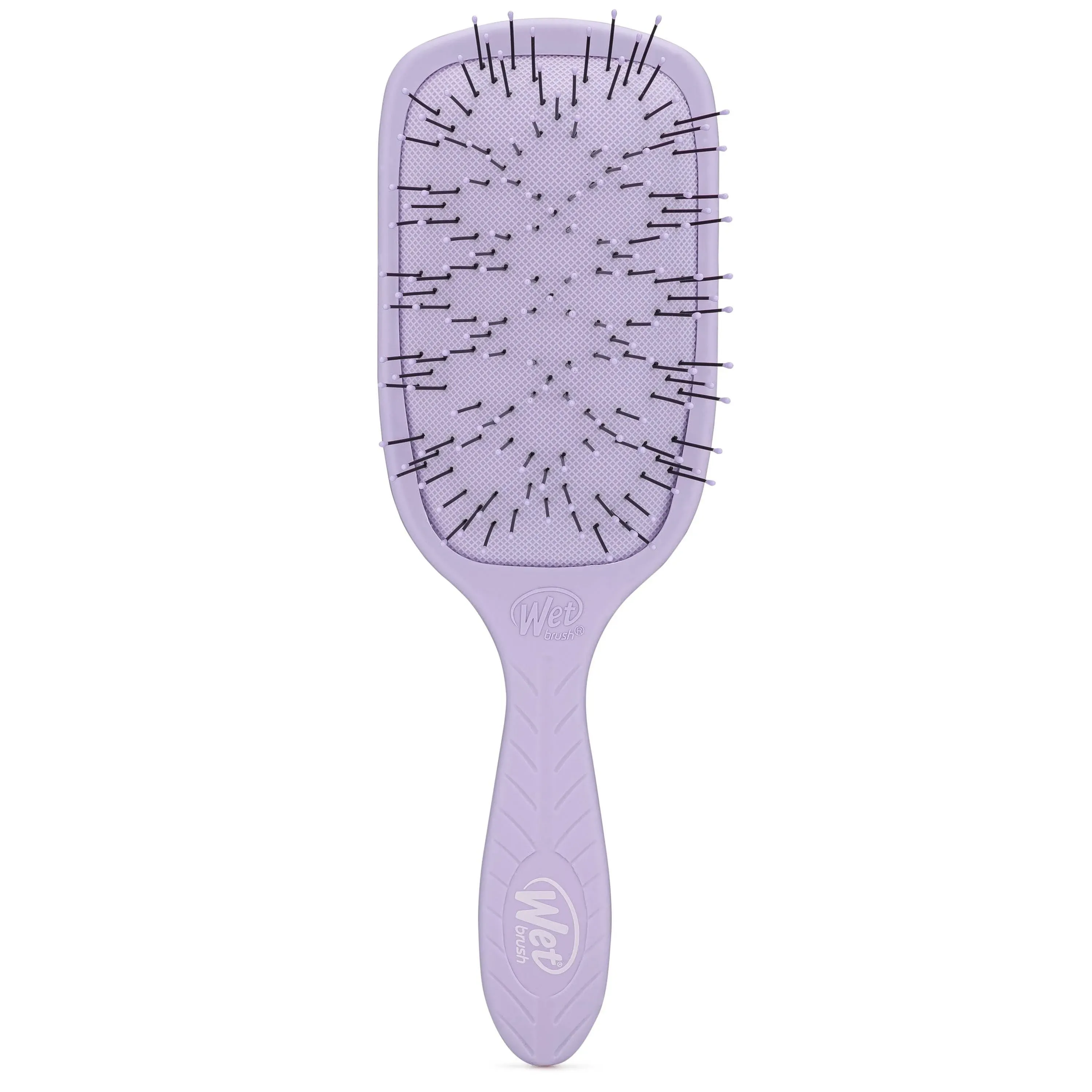 Wet Brush Go Green Thick Hair Paddle Detangling Brush, Purple - Ultra-Soft IntelliFlex Bristles With AquaVent - Gently Loosens Knots While Minimizing Pain - Curly, Coarse, Long, Wet & Dry Hair