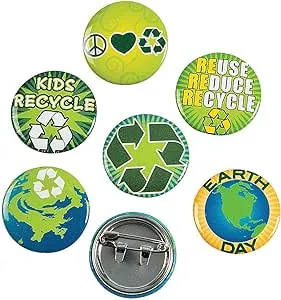 Earth Day Recycle Mini Buttons