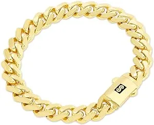 14k Yellow Gold Royal Monaco Miami Cuban Link 6mm Chain Bracelet Mens Women 7.5&#034;