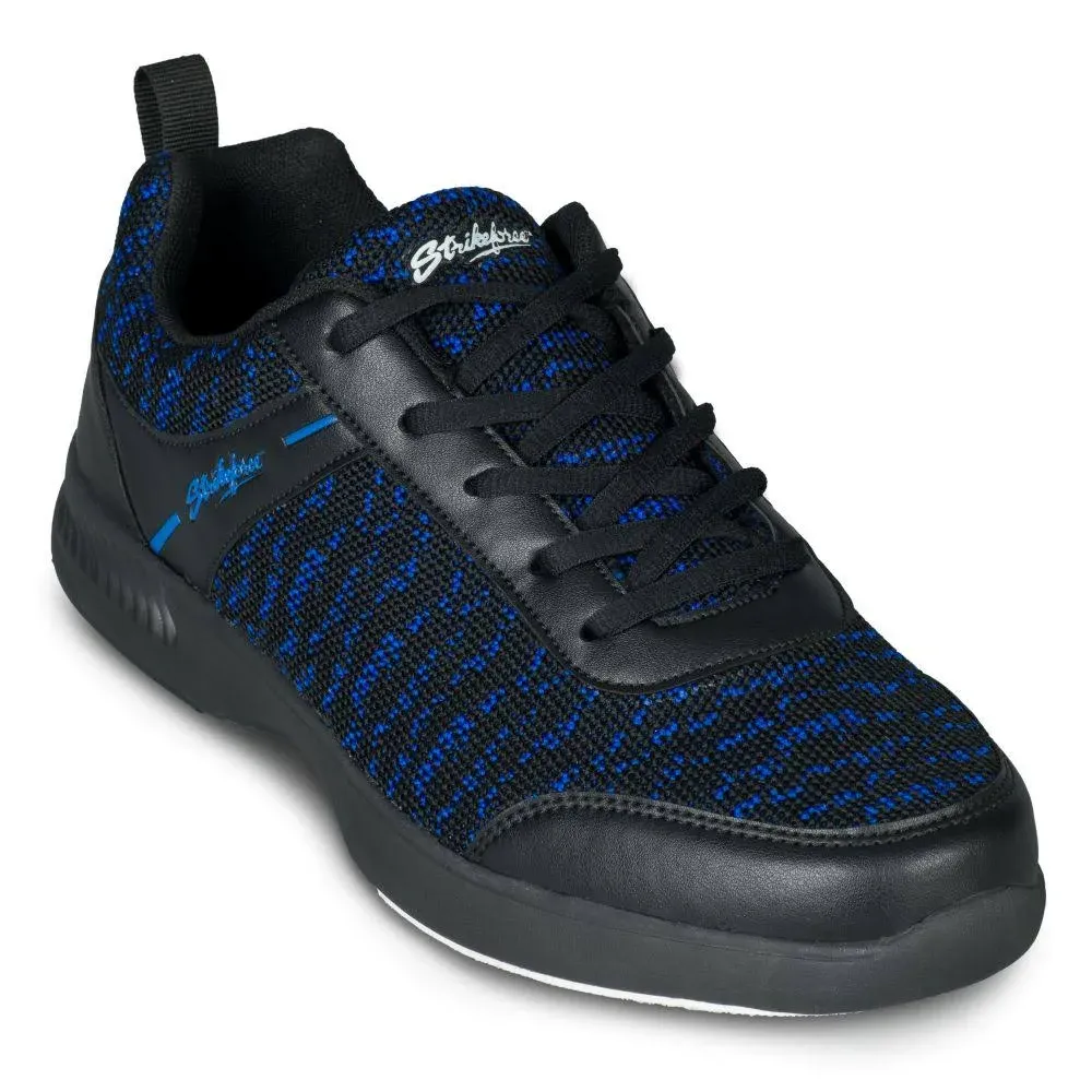 KR Strikeforce Mens Flyer Mesh Lite Black/Royal Bowling Shoes Wide