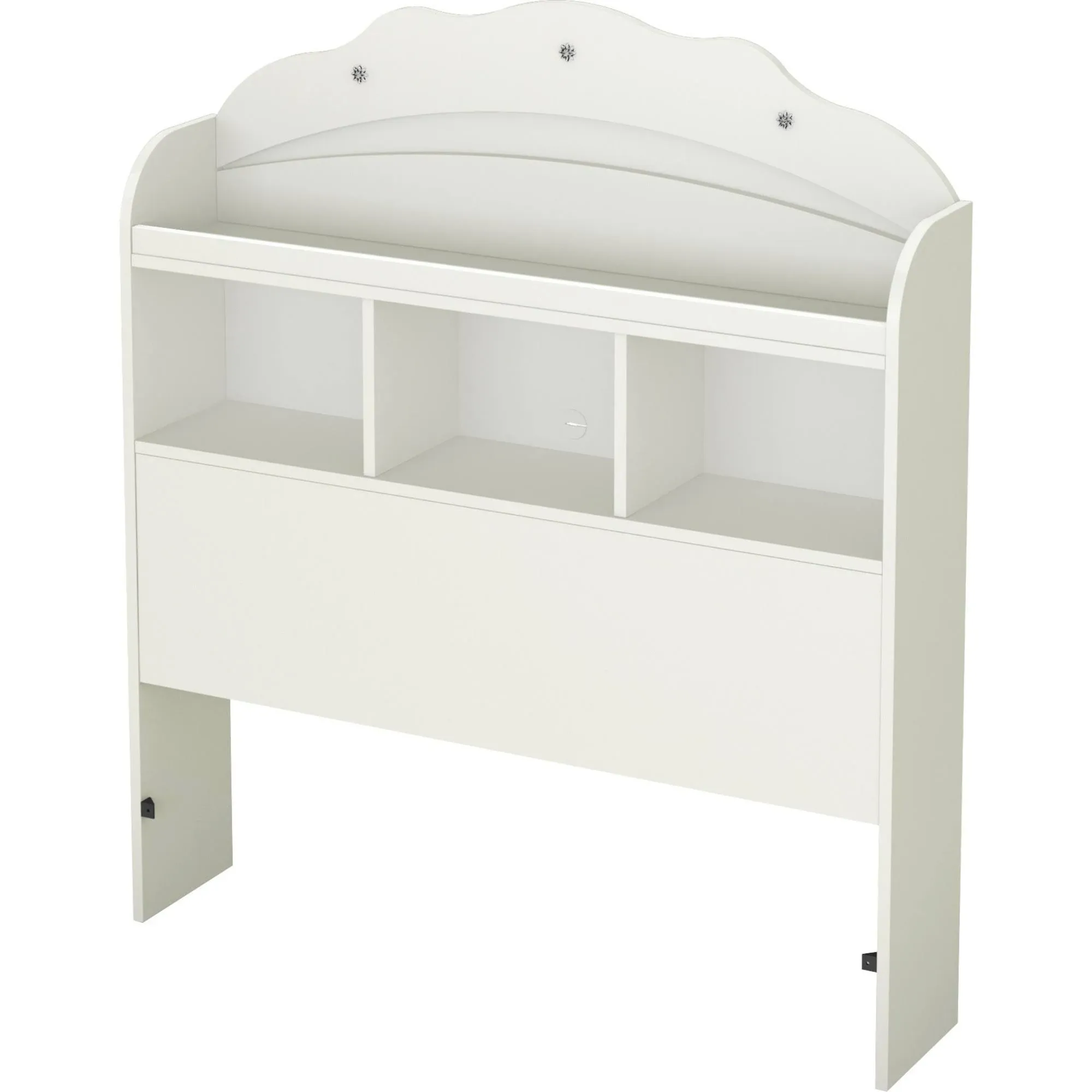 South Shore Tiara Twin Bookcase Headboard, 39'', Pure White - Transitional - Kids Beds - by BisonOffice | Houzz