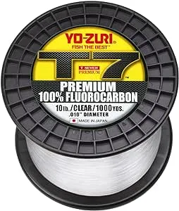 Yo-Zuri T7-10LB-CL-1000YD: T-7 Premium Fluorocarbon 10Lb 1000Yd, Clear