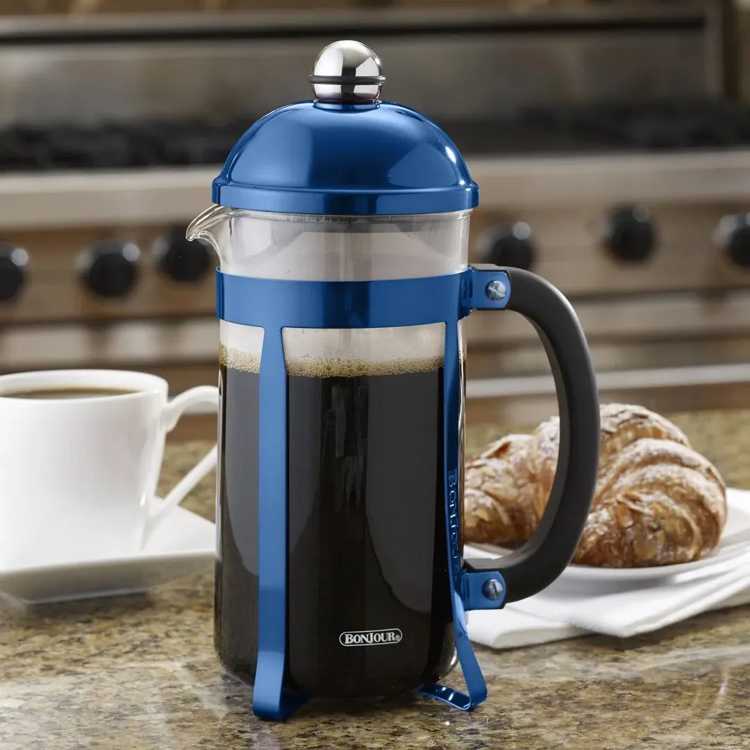 BonJour Maximus 8-Cup French Press (Blue)