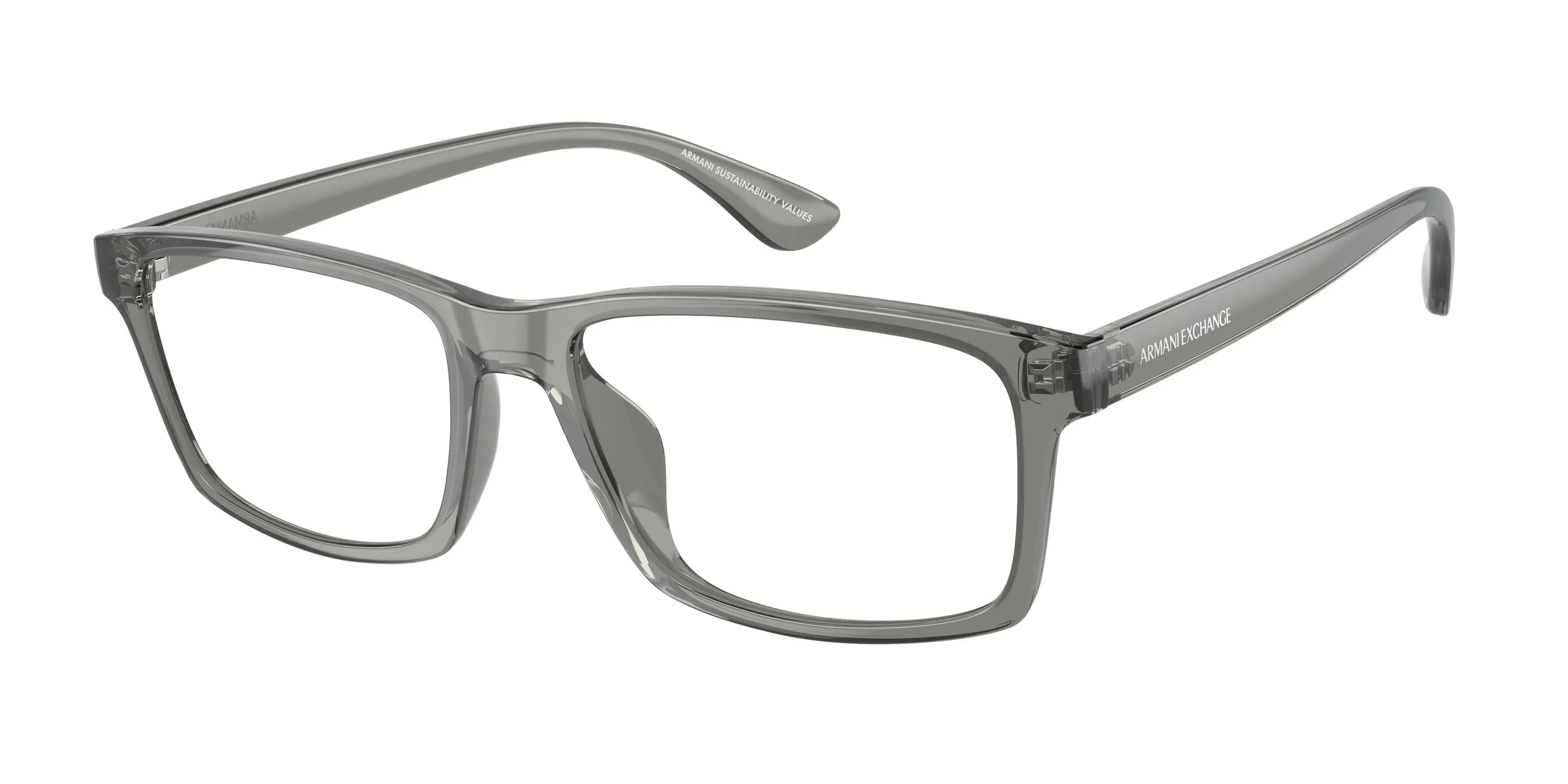 Armani Exchange AX3083U Eyeglasses 8239 Transparent Grey