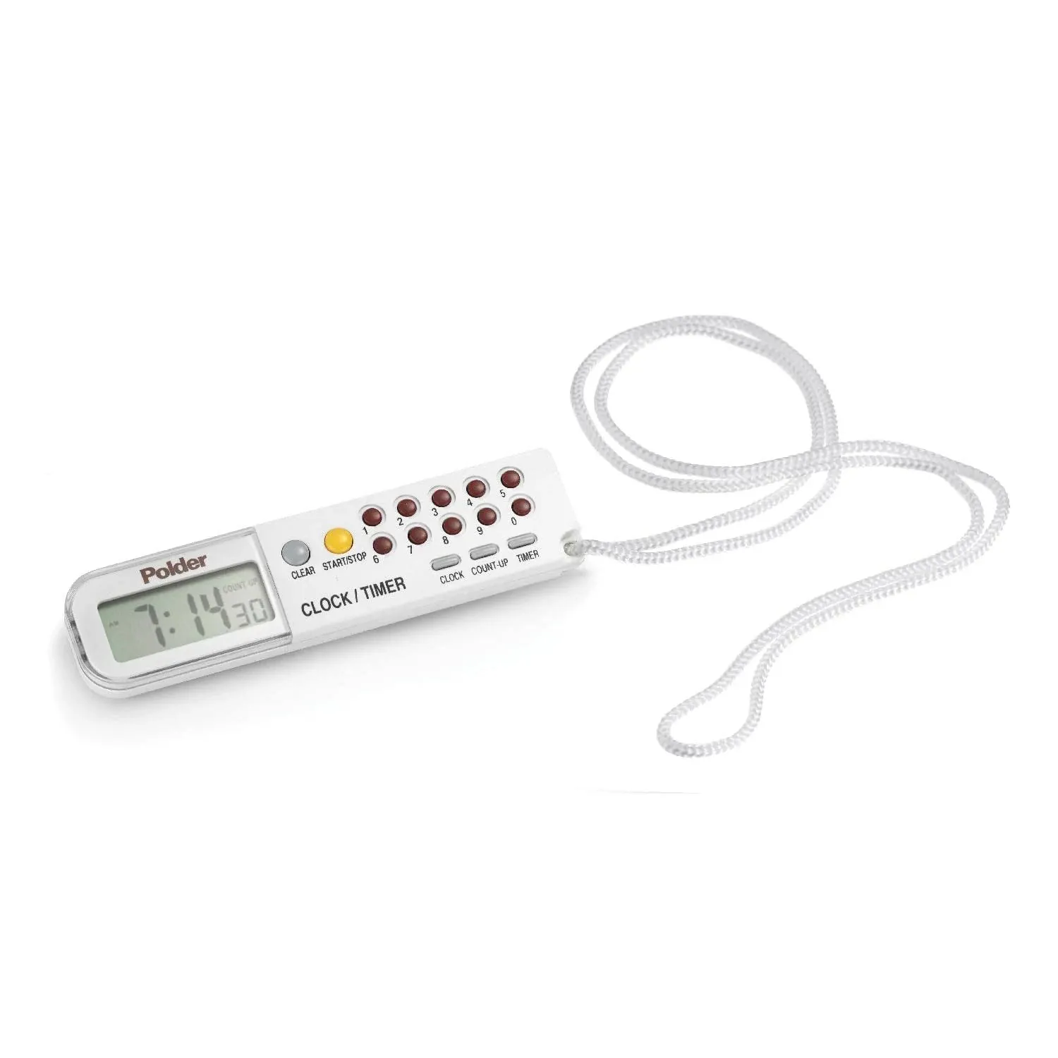 Polder Clock/ Timer/ Stopwatch - White